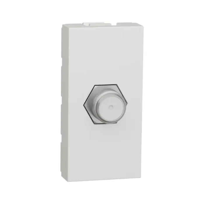 Schneider Unica TV socket with secure F-Type connection