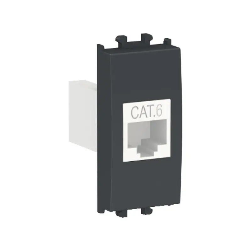 Schneider_LMR6233003_Easy_Styl_1_module_Data_Socket_Cat_6_Black_powershop