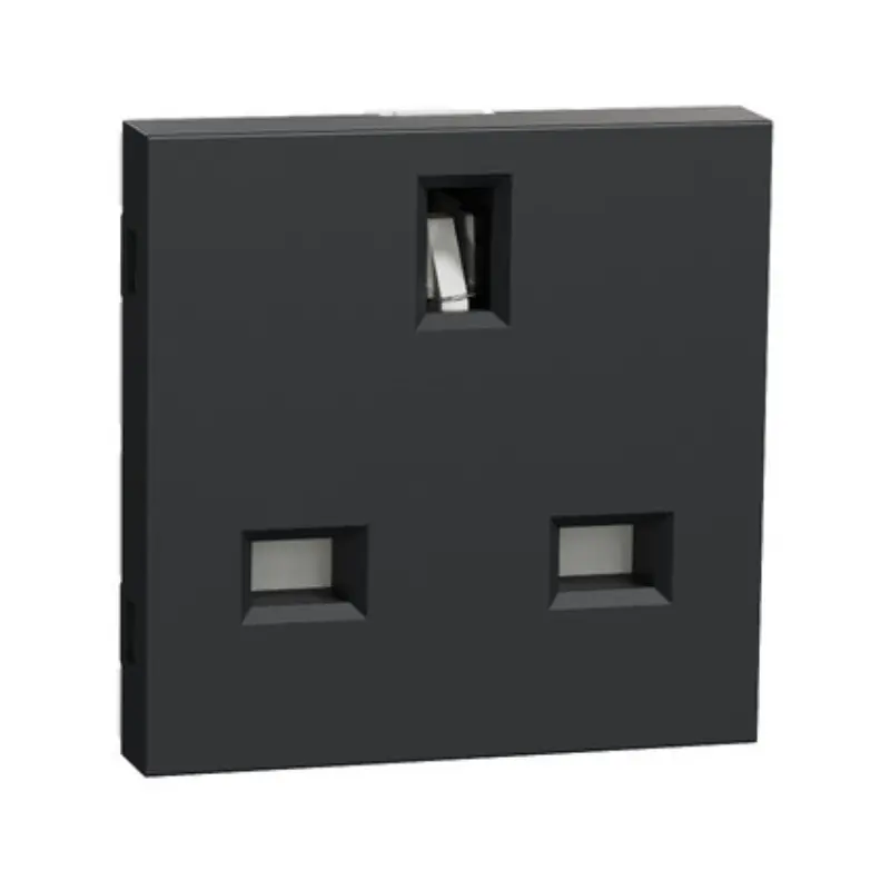 Schneider_NU304554_Socket-outlet,_New_Unica,_2P+E,_13A,_British,_with_shutter,_2_modules,_anthracite_powershop
