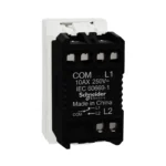 Modern white wall switch by Schneider, 250V rating, sleek design