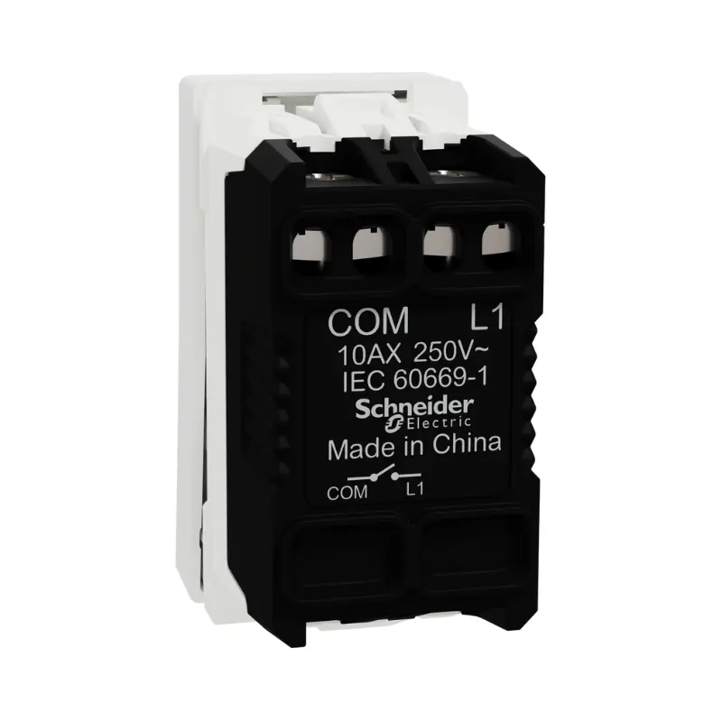 10A 250V Rating on Schneider Doorbell Button.