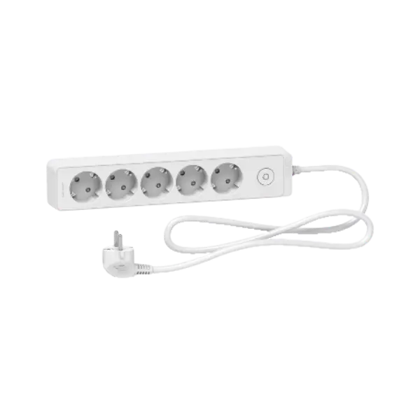 Schneider_ST9451W _Trailing_lead,_Unica_extend,_5_Schuko,_swicthable,_1.5m_cable, white_Device_interface_powershop