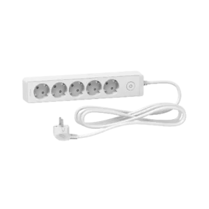 Schneider_ST9453W_Trailing_lead,_Unica_extend,_5_Schuko,_swicthable,_3m_cable,_white_Device_interface_powershop