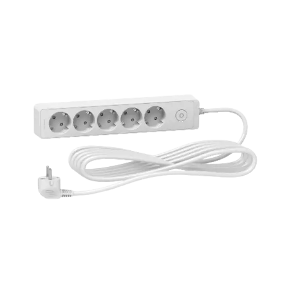 Schneider_ST9455W_Trailing_lead,_Unica_extend,_5_Schuko,_swicthable,_5m_cable,_white_Device_interface_powershop