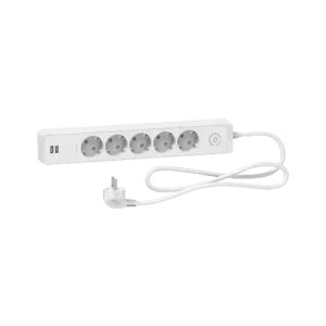 Schneider_ST945U1W_Trailing_lead,_Unica_extend,_5_Schuko,_swicthable,_USB_type_A+A,_1.5m_cable,_white_Device_interface_powershop