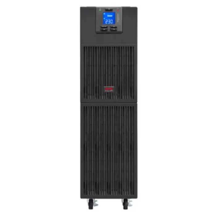 APC SRV6KI Easy UPS On-Line, 6kVA/6kW capacity, tower design, with LCD screen and intelligent card slot