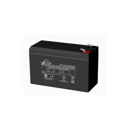 Front view of LEOCH LP12-9.0 12V 9Ah battery