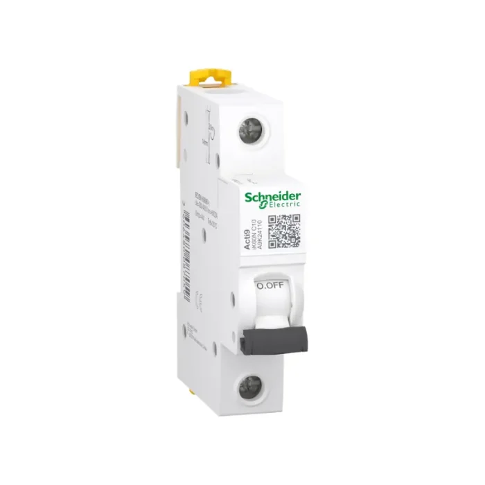 Schneider Electric Acti9 IK60N Miniature Circuit Breaker (MCB), 10A, C Curve, 6kA, IEC 60898-1 Compliant.