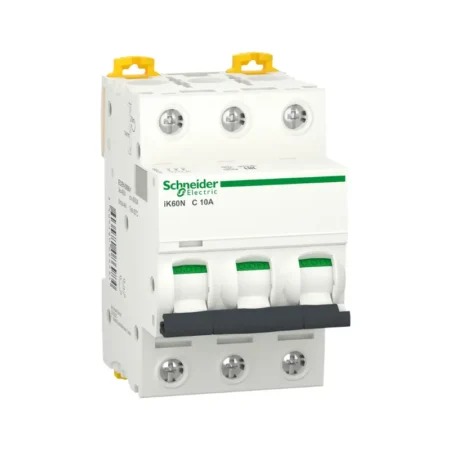 قاطع تيار صغير (MCB) A9K24310 من شنايدر إلكتريك iK60N بقدرة 10 أمبير و3 أقطاب