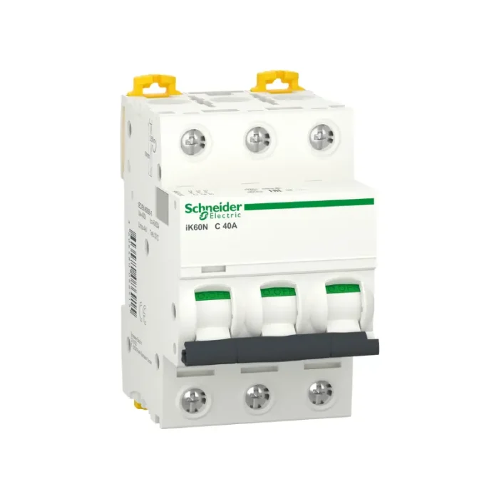 Schneider Acti9 iK60N Miniature Circuit Breaker, 40A, 3P, C Curve, 6000A, compliant with IEC 60898-1