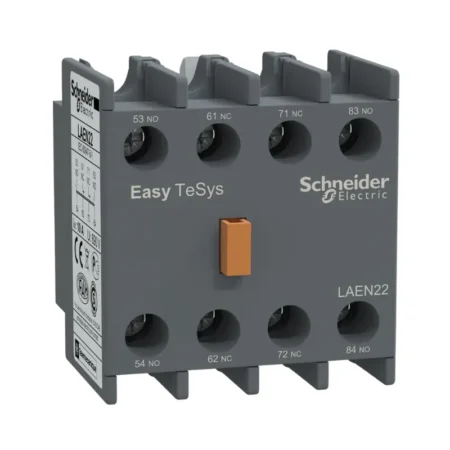 Schneider LAEN22 Overload Relay Auxiliary Contact Block with 2NO+2NC for LC1E/CAE