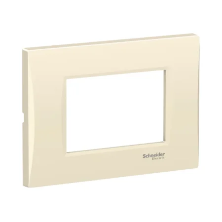 Schneider LMR7263002 electrical frame with 3 modules, Easy Styl design, cream color, ideal for modern wiring systems