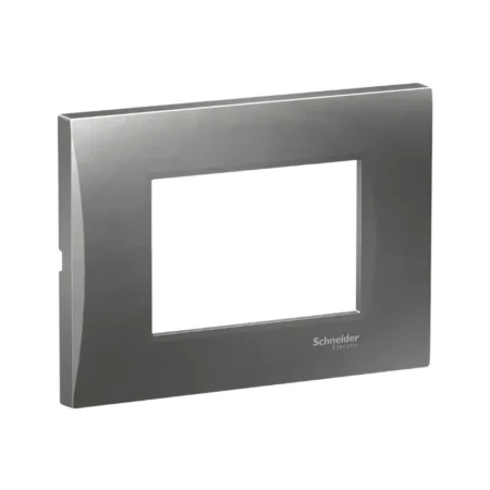 Schneider LMR7263006 Modular Frame - 3 Modules, Smoked Grey Cover Frame for Easy Installation.