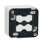 360-degree view of Schneider Mureva Styl white surface-mounted box
