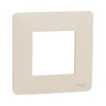 Schneider Unica Studio Beige Frame – Modern 2-Module Design.