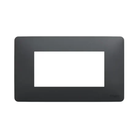 Screwless Schneider frame for seamless integration with Unica Studio switches.