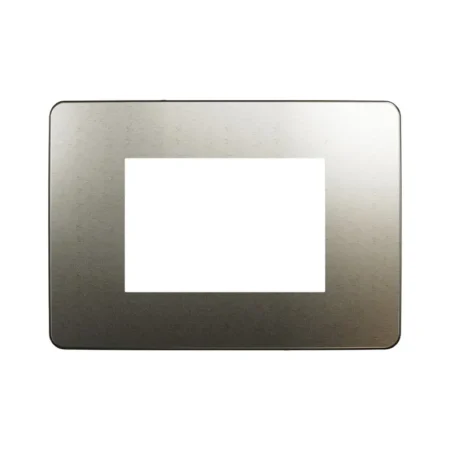 1-Gang 3-Module Frame with Sleek Design.