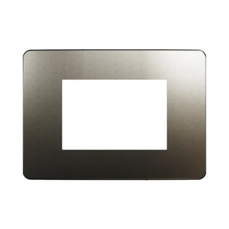 Sleek side view of Schneider New Unica frame for easy installation.