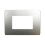 Sleek Design Schneider Unica Frame - 1 Gang 3 Modules, Durable Aluminum Construction