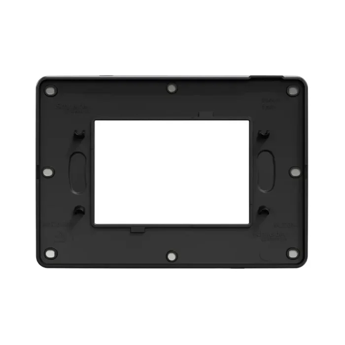 Schneider Unica Frame: White Aluminum & Black - Modern Electrical Design