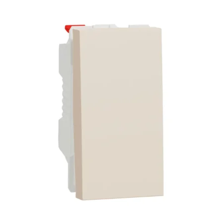 Schneider NU310344SC beige switch - modern design for New Unica series