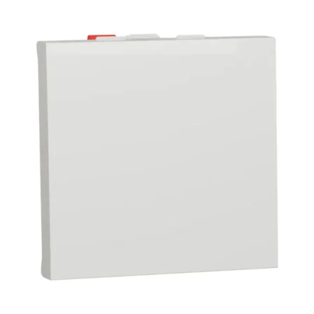 Schneider NU320318 New Unica 10A 2-Way Switch, 1P, 2 Modules, White - Modern Electrical Switch for Home and Office