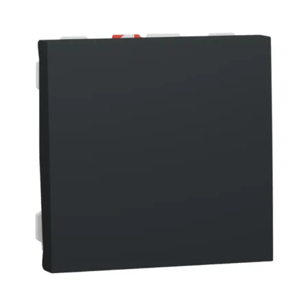 Schneider Electric NU320654 Push Button Switch, Anthracite Color, 10A, Screwless Terminals, IP4X Dustproof Rating, New Unica Series.