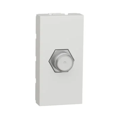 Schneider Unica TV socket with secure F-Type connection