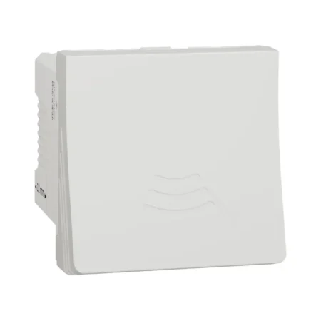 مفتاح Schneider NU378518 مع صفارة عالية الصوت (76-80dB) – سلسلة Unica الجديدة، 2 وحدات، لون أبيض.