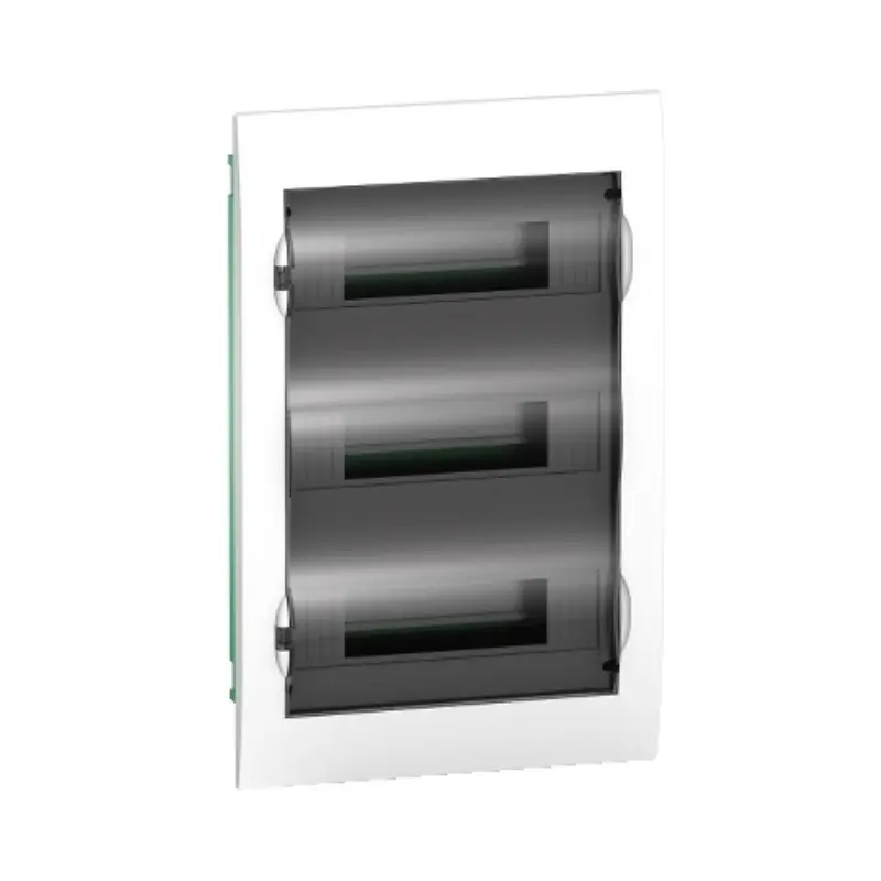 Schneider_EZ9E312S2F-Electrical_Panel,_Easy9_flush_enclosure_36_modules_smoked_door_with_E_N_term_blocks_powershop
