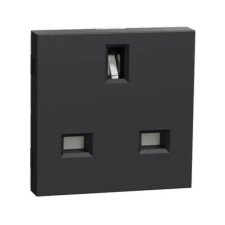 Schneider_NU304554_Socket-outlet,_New_Unica,_2P+E,_13A,_British,_with_shutter,_2_modules,_anthracite_powershop