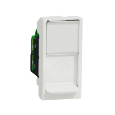 Schneider_NU341618_Data_socket,_New_Unica,_RJ45_CAT_6_STP,_straight,_click,_shuttered,_1_module,_whitepowershop