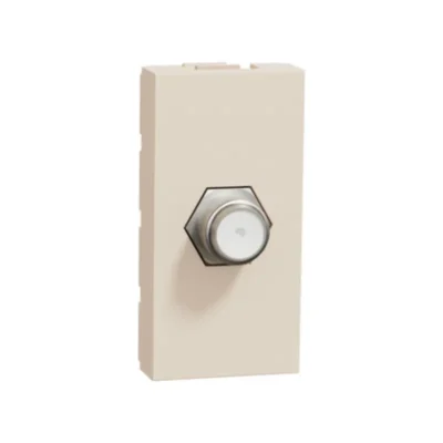 Schneider_NU346844,_TV_socket,_New_Unica,_1_module,_F-type,_coaxial,_IP2XC,_beige_powershop