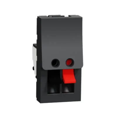 Schneider_NU348754_Loudspeaker_socket,_New Unica,_1_module,_anthracite_powershop
