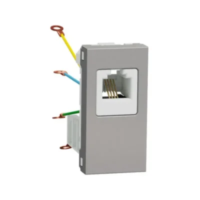 Schneider_NU349130_Telephone_socket,_New_Unica,_RJ12,_1_module,_aluminium_powershop