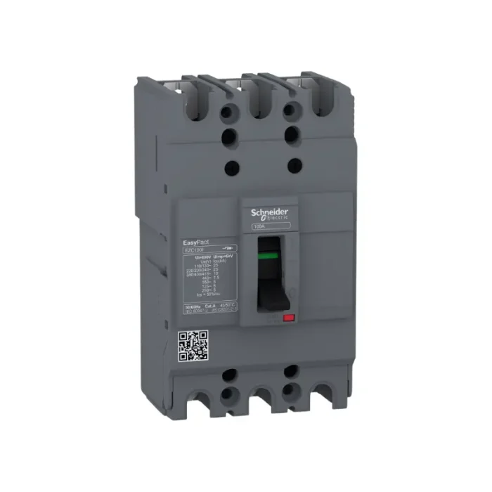 Schneider EZC100N3080 Easypact EZC100N 80A TMD 3-Pole Circuit Breaker