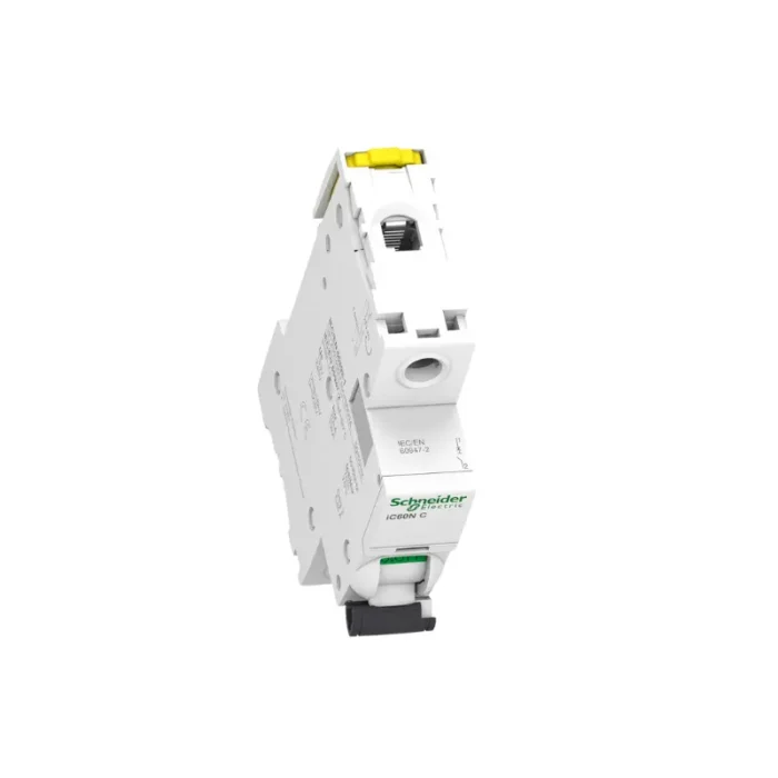 Schneider A9F77110 Acti9 iC60N, connection points and electrical isolation.