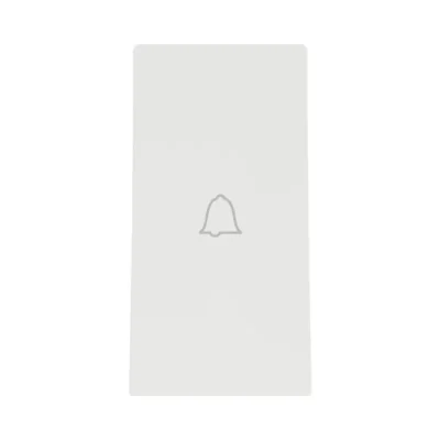 Miluz E Doorbell Switch with Sleek White Finish.