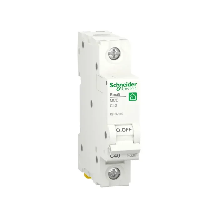 Schneider R9F32140 Miniature circuit breaker Resi9, 1P, 40A, C curve, 4500A (IEC/EN 60898-1)