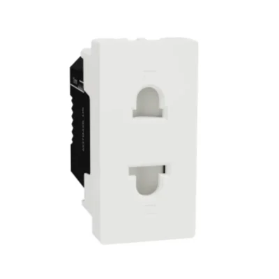 Schneider_M3TB426_US,_Universal_Socket,_Miluz_E,_16A,_250V,_2_Pin,_1_Module,_White_powershop