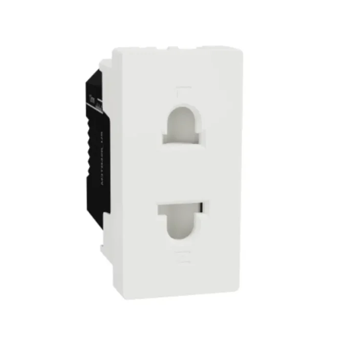 Schneider_M3TB426_US,_Universal_Socket,_Miluz_E,_16A,_250V,_2_Pin,_1_Module,_White_powershop