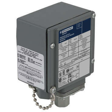 9012GAW6 | Pressure switch 9012G, adjustable scale, 2 thresholds, 5.0 to 250 PSIG