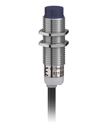 Telemecanique XS212BLNAL2 | Inductive sensor XS2 M12, L44mm, brass, Sn4mm, 12..24VDC, cable 2m