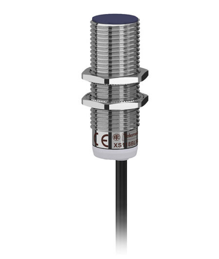 telemecanique XS118BLPBL2 | Inductive sensor XS1 M18, L53mm, brass, Sn5mm, 12..24VDC, cable 2m