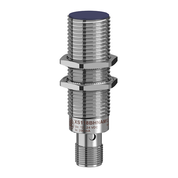 Telemecanique XS118BLPBM12 | Inductive sensor XS1 M18, L64mm, brass, Sn5mm, 12..24VDC, M12