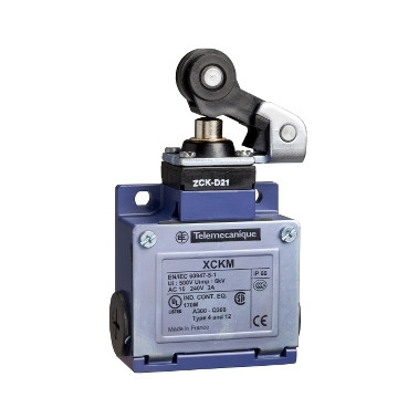 Telemecanique XCKM121 | Limit switch, Limit switches XC Standard, XCKM, thermoplastic roller lever plunger, 1NC+1 NO, snap, Pg11