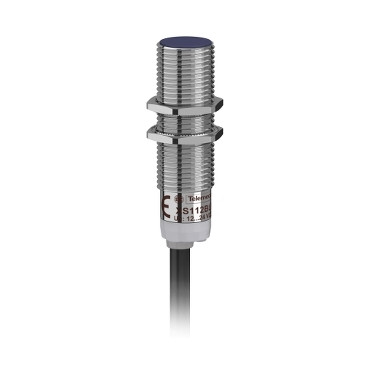 XS112BLPBL2 | Inductive sensor XS1 M12, L44mm, brass, Sn2mm, 12..24VDC, cable 2m