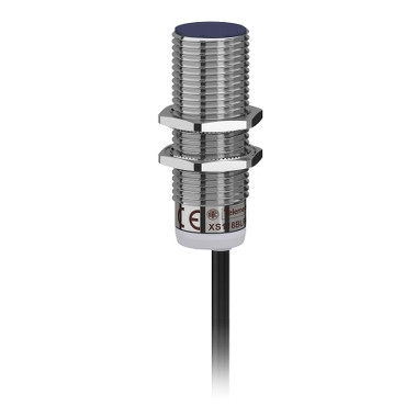XS118BLPAL2 | Inductive sensor XS1 M18, L53mm, brass, Sn5mm, 12..24VDC, cable 2m