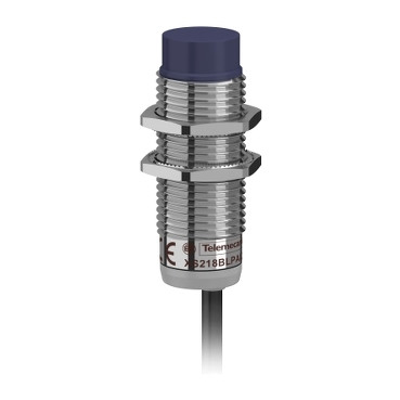 XS218BLPBL2 | Inductive sensor XS2 M18, L53mm, brass, Sn8mm, 12..24VDC, cable 2m