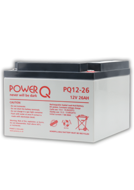 Power Q PQ12-26, 12V/26AH UPS Battery